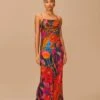 Farm Rio Vintage Wave Multicolor Lenzing™ Ecovero™ Viscose Maxi Dress 2 Farm Rio Vintage Wave Multicolor Lenzing™ Ecovero™ Viscose Maxi Dress -Farm Rio Fashion Store 312607 01