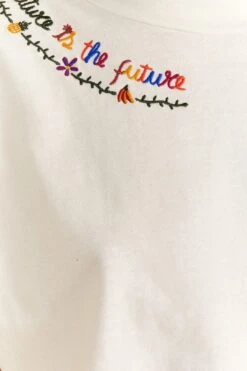 Farm Rio Nature Is The Future Embroidered Organic Cotton T-Shirt -Farm Rio Fashion Store 313563 05