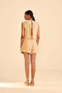 Farm Rio Beige Tailored Shorts 10 Farm Rio Beige Tailored Shorts -Farm Rio Fashion Store 313601 04