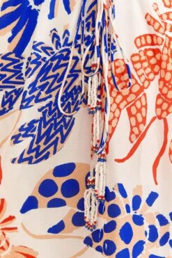 Farm Rio Off-White Mixed Lobsters Midi Dress 13 Farm Rio Off-White Mixed Lobsters Midi Dress -Farm Rio Fashion Store 313608 05