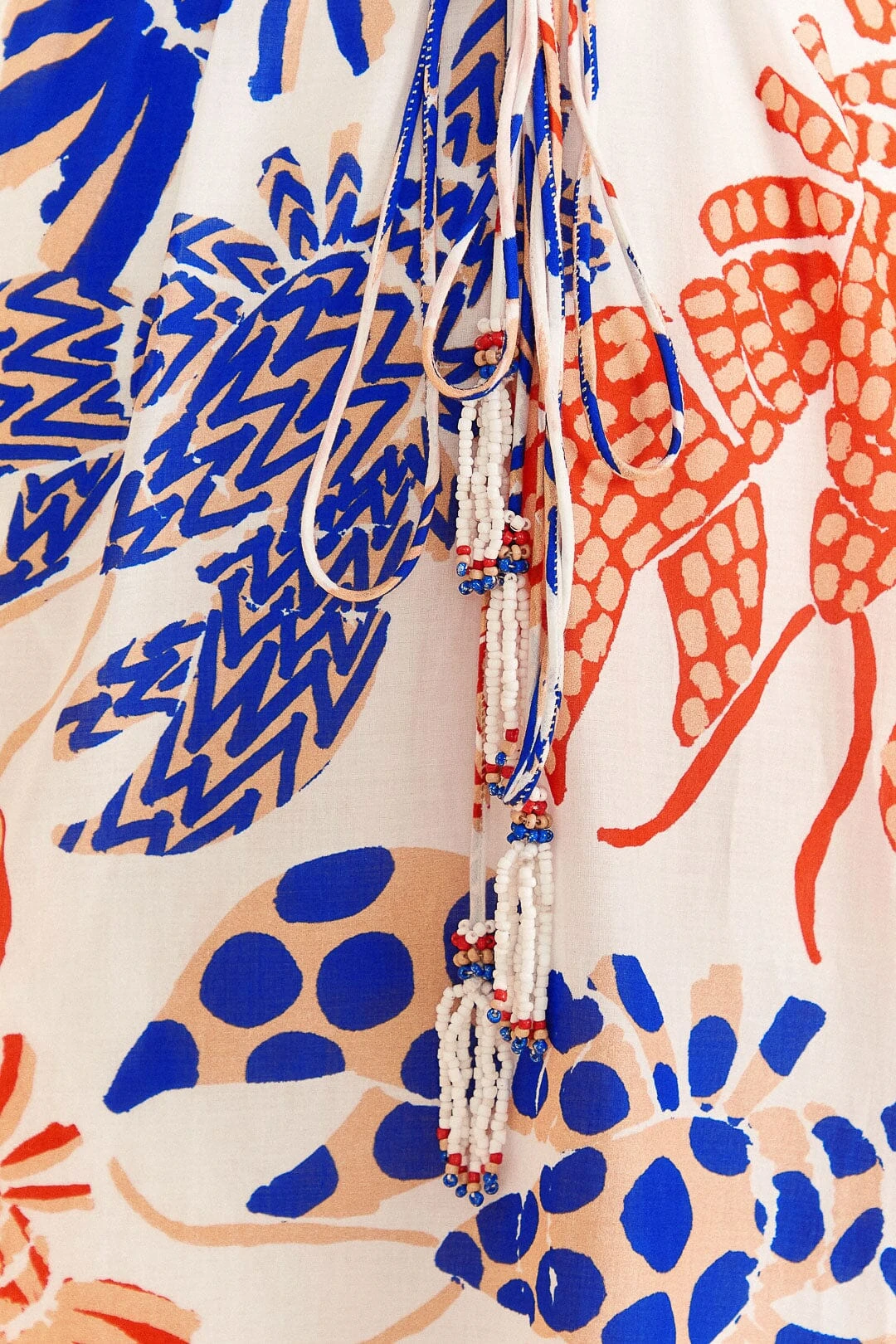 Farm Rio Off-White Mixed Lobsters Midi Dress 8 Farm Rio Off-White Mixed Lobsters Midi Dress - Image 6