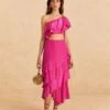 Farm Rio Dark Pink Marocaine Ruffle Skirt 1 Farm Rio Dark Pink Marocaine Ruffle Skirt -Farm Rio Fashion Store 313615 02