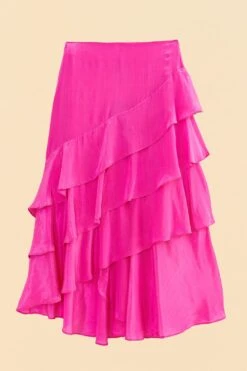 Farm Rio Dark Pink Marocaine Ruffle Skirt -Farm Rio Fashion Store 313615 06