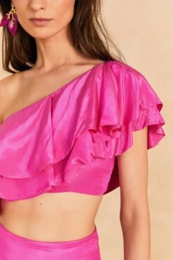 Farm Rio Dark Pink Marocaine Ruffle Top 10 Farm Rio Dark Pink Marocaine Ruffle Top -Farm Rio Fashion Store 313616 03