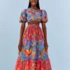 Farm Rio Macaw Party Mix Maxi Skirt -Farm Rio Fashion Store 313623 01