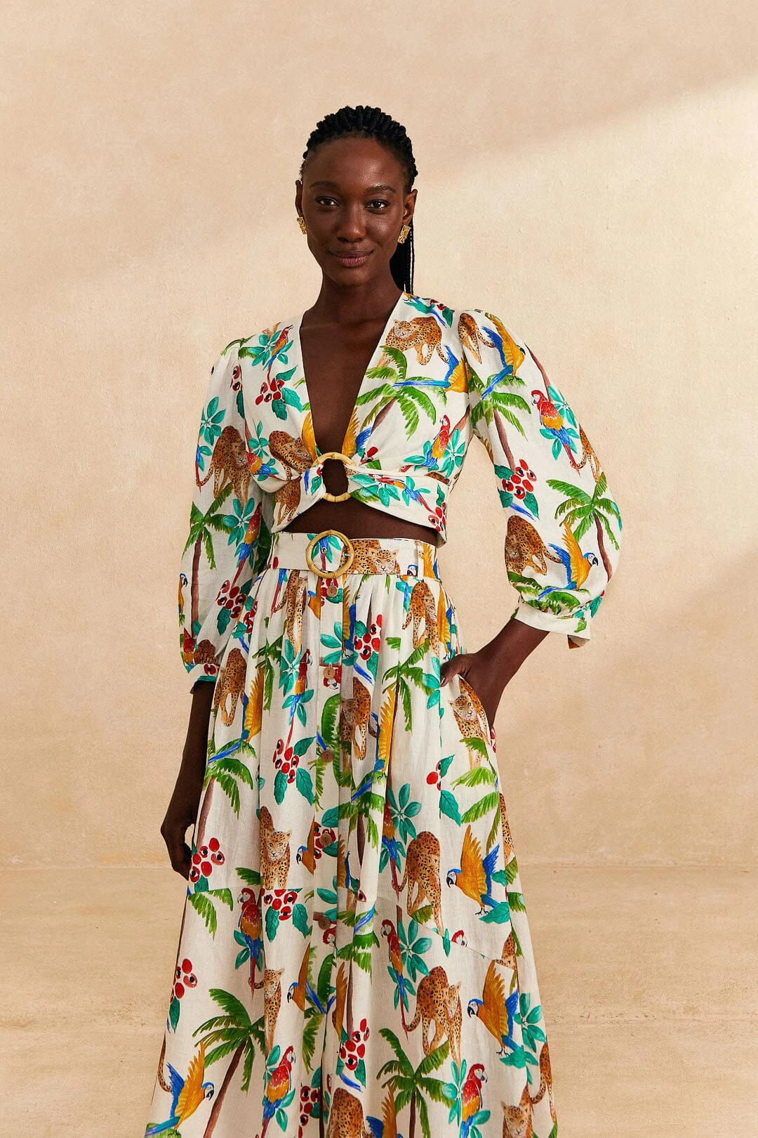 Farm Rio Tropical Paradise Midi Skirt 4 Farm Rio Tropical Paradise Midi Skirt - Image 2