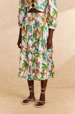 Farm Rio Tropical Paradise Midi Skirt 10 Farm Rio Tropical Paradise Midi Skirt -Farm Rio Fashion Store 313626 03