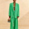 Farm Rio Bright Green Tailored Pants -Farm Rio Fashion Store 313628 01