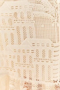 Farm Rio Off-White Morada Boa Guipure Dress -Farm Rio Fashion Store 313631 05