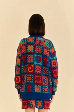 Farm Rio Crochet Icons Cardigan -Farm Rio Fashion Store 313651 04