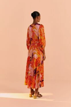 Farm Rio Beige Jungle Panther Lenzing™ Ecovero™ Viscose Midi Dress 13 Farm Rio Beige Jungle Panther Lenzing™ Ecovero™ Viscose Midi Dress -Farm Rio Fashion Store 313673 05