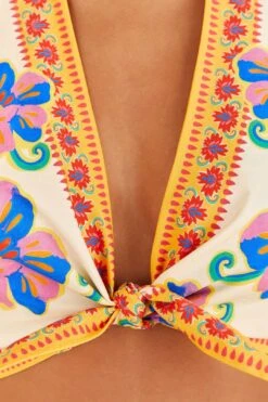 Farm Rio Off-White Vivid Garden Top -Farm Rio Fashion Store 313675 05