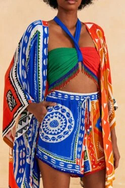 Farm Rio Off-White Pitta Colors Shorts -Farm Rio Fashion Store 313676 03