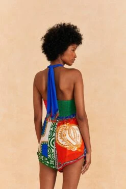 Farm Rio Off-White Pitta Colors Shorts -Farm Rio Fashion Store 313676 04