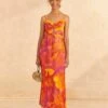 Farm Rio Summer Garden Ombre Lenzing™ Ecovero™ Viscose Midi Dress -Farm Rio Fashion Store 313684 01