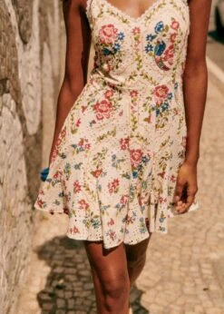 Farm Rio Romantic Garden Daniela Short Dress -Farm Rio Fashion Store 313774 02