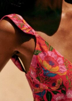 Farm Rio Sunset Macaw Flowers One Piece -Farm Rio Fashion Store 313799 03