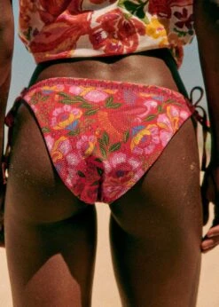 Farm Rio Sunset Macaw Flowers Bikini Bottom Tie Side -Farm Rio Fashion Store 313801 03