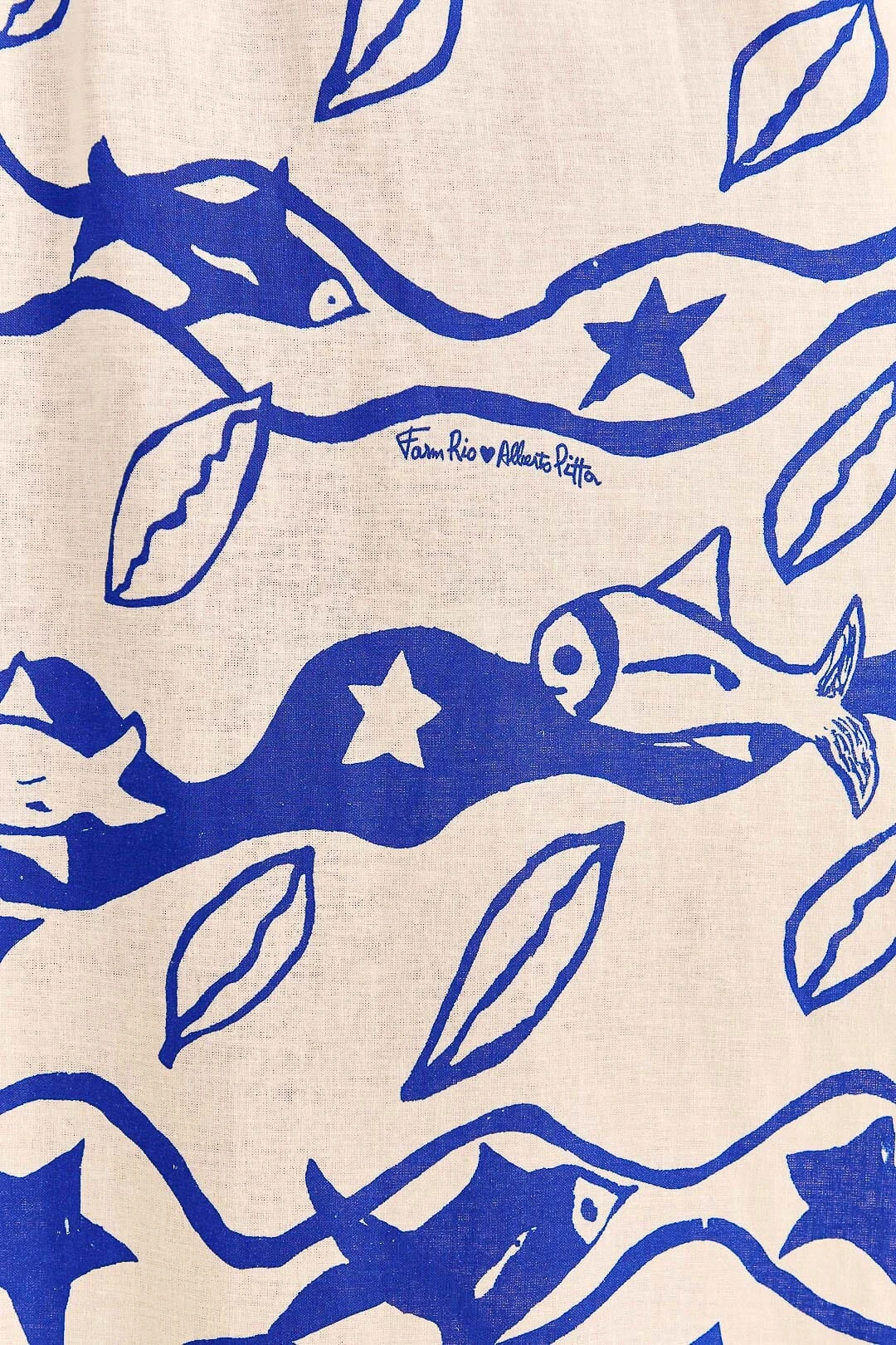 Farm Rio Off-White Pitta Waves Sleeveless Maxi Dress 7 Farm Rio Off-White Pitta Waves Sleeveless Maxi Dress - Image 5