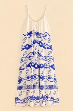 Farm Rio Off-White Pitta Waves Sleeveless Maxi Dress 13 Farm Rio Off-White Pitta Waves Sleeveless Maxi Dress -Farm Rio Fashion Store 314086 06