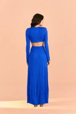 Farm Rio Blue Knot Cut Out Maxi Dress 10 Farm Rio Blue Knot Cut Out Maxi Dress -Farm Rio Fashion Store 314099 04