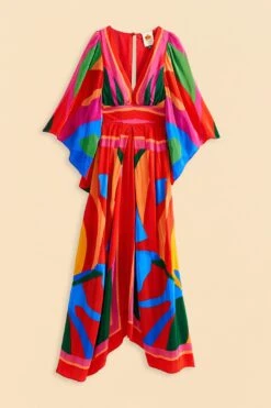 Farm Rio Colorful Leaves Midi Dress 13 Farm Rio Colorful Leaves Midi Dress -Farm Rio Fashion Store 314418 06