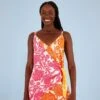 Farm Rio Pink Tropical Woodcut Cover Up -Farm Rio Fashion Store 314462 01