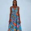 Farm Rio Blue Macaw Party Cover Up -Farm Rio Fashion Store 314463 01