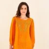 Farm Rio Orange Lace Blouse -Farm Rio Fashion Store 314469 01