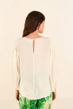Farm Rio Off White Lace Blouse -Farm Rio Fashion Store 314470 03