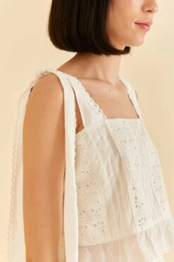 Farm Rio Off-White Lace Top 10 Farm Rio Off-White Lace Top -Farm Rio Fashion Store 314505 03