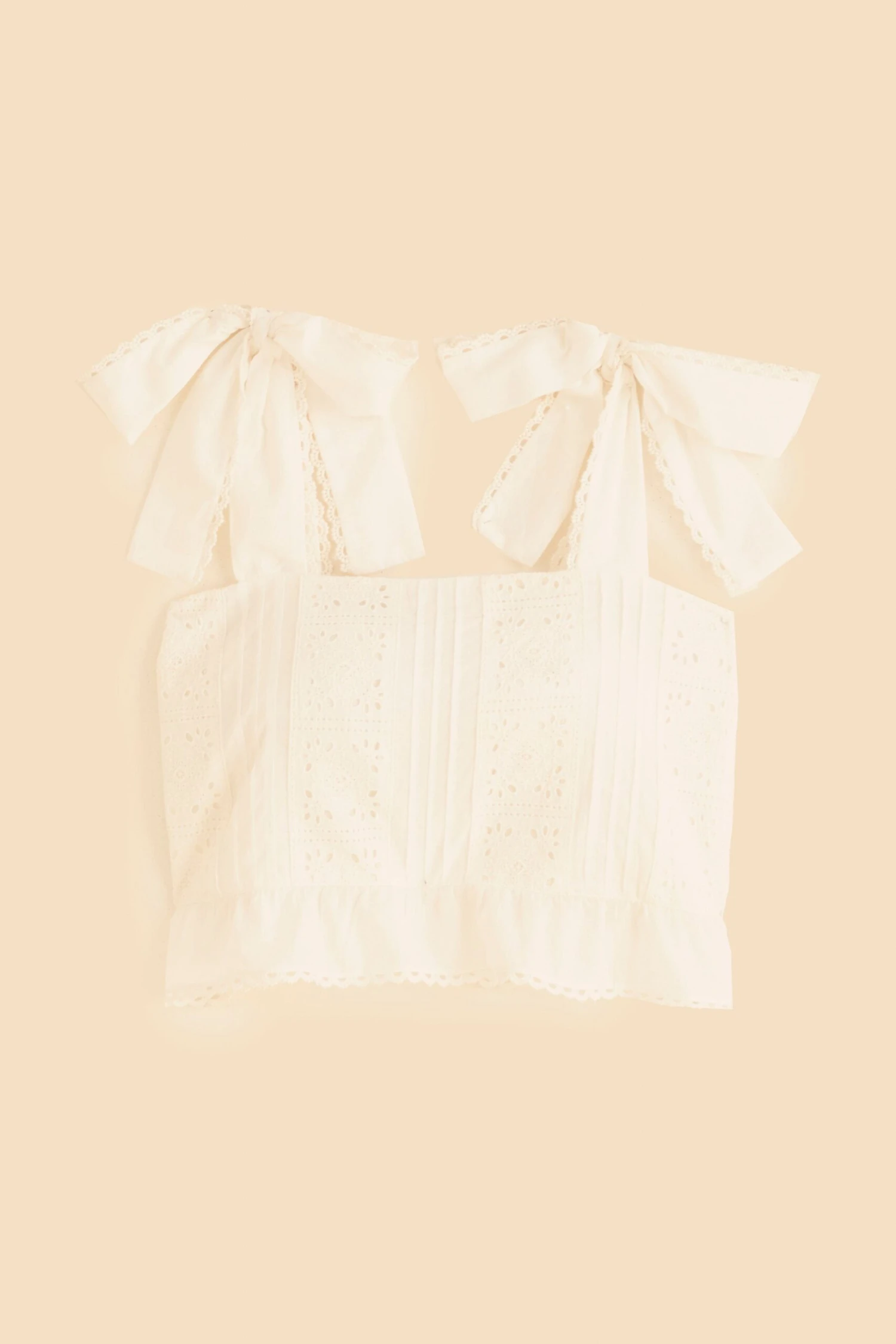 Farm Rio Off-White Lace Top 8 Farm Rio Off-White Lace Top - Image 6