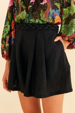 Farm Rio Black Shorts -Farm Rio Fashion Store 314513 03