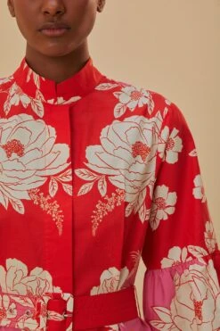 Farm Rio Pink Soft Garden Short Sleeve Mini Dress 11 Farm Rio Pink Soft Garden Short Sleeve Mini Dress -Farm Rio Fashion Store 315959 04