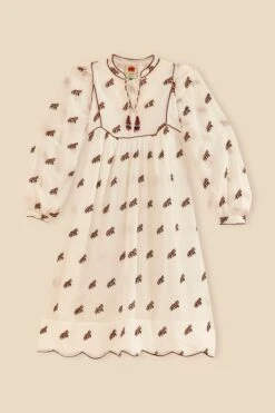Farm Rio Off-White Embroidered Horses Midi Dress -Farm Rio Fashion Store 315962 06