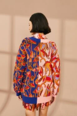 Farm Rio Mixed Mushrooms Knit Cardigan -Farm Rio Fashion Store 315996 04