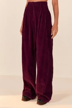 Farm Rio Burgundy Corduroy Pants 10 Farm Rio Burgundy Corduroy Pants -Farm Rio Fashion Store 316009 03