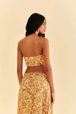 Farm Rio Light Pink Star Fruit Crop Top -Farm Rio Fashion Store 316414 04