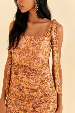 Farm Rio Light Pink Star Fruit Midi Dress 9 Farm Rio Light Pink Star Fruit Midi Dress -Farm Rio Fashion Store 316415 03