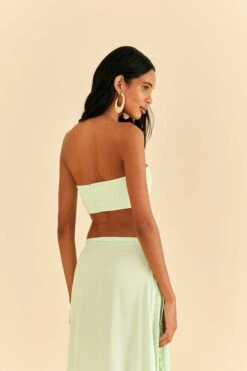Farm Rio Mint Sleeveless Crop Top -Farm Rio Fashion Store 316420 04