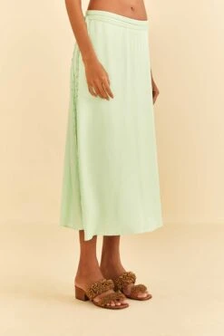 Farm Rio Mint Midi Skirt -Farm Rio Fashion Store 316421 02