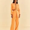 Farm Rio Peach Low Waisted Pants -Farm Rio Fashion Store 316423 01