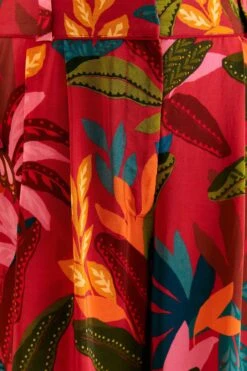 Farm Rio Red Rooster Leaves Pants 13 Farm Rio Red Rooster Leaves Pants -Farm Rio Fashion Store 316429 06