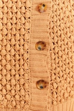 Farm Rio Dark Sand Handmade Dots Cardigan -Farm Rio Fashion Store 317176 04