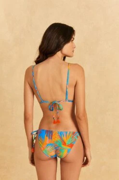 Farm Rio Blue Painted Birds Side Tie Full Bikini Bottom -Farm Rio Fashion Store 317214 03
