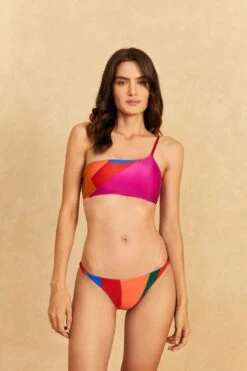 Farm Rio Colorful Leaves Full Bikini Bottom