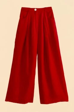 Farm Rio Red High Waist Pants -Farm Rio Fashion Store 317223 06