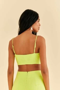Farm Rio Lime Sleeveless Crop Top -Farm Rio Fashion Store 317225 04