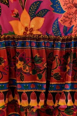 Farm Rio Pink Tropical Tapestry Mini Skirt -Farm Rio Fashion Store 318099 05