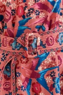 Farm Rio Blush Floral Birds Mini Dress -Farm Rio Fashion Store 318135 06